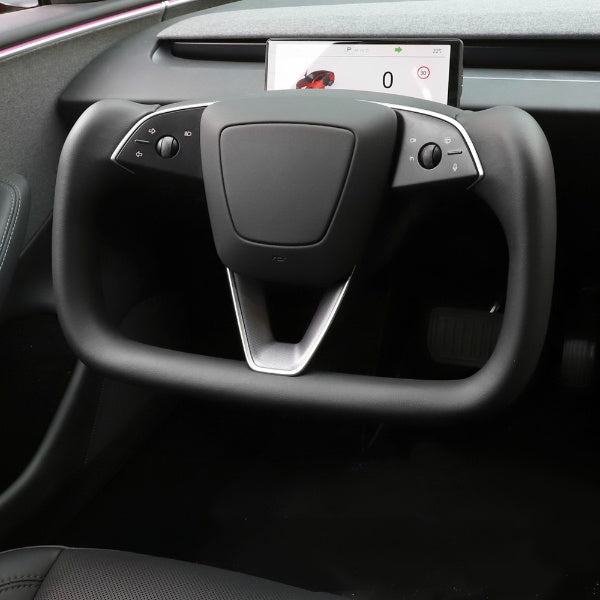 Tesla Custom Heated Nappa Leather Yoke3 For Model 3 Highland