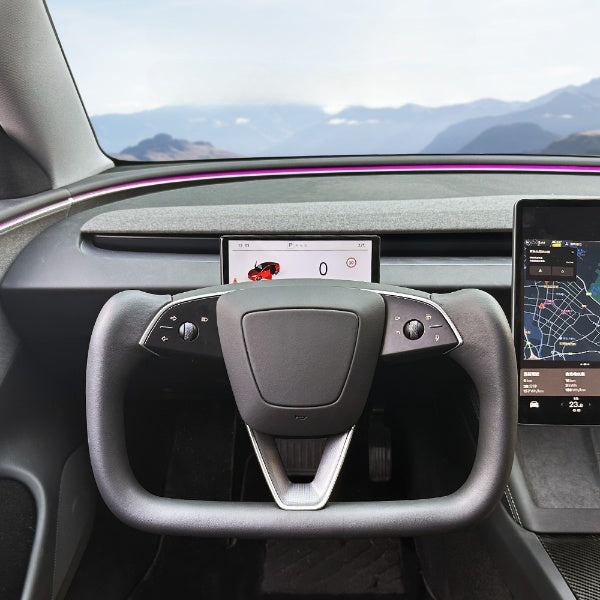 Tesla Custom Heated Nappa Leather Yoke3 For Model 3 Highland