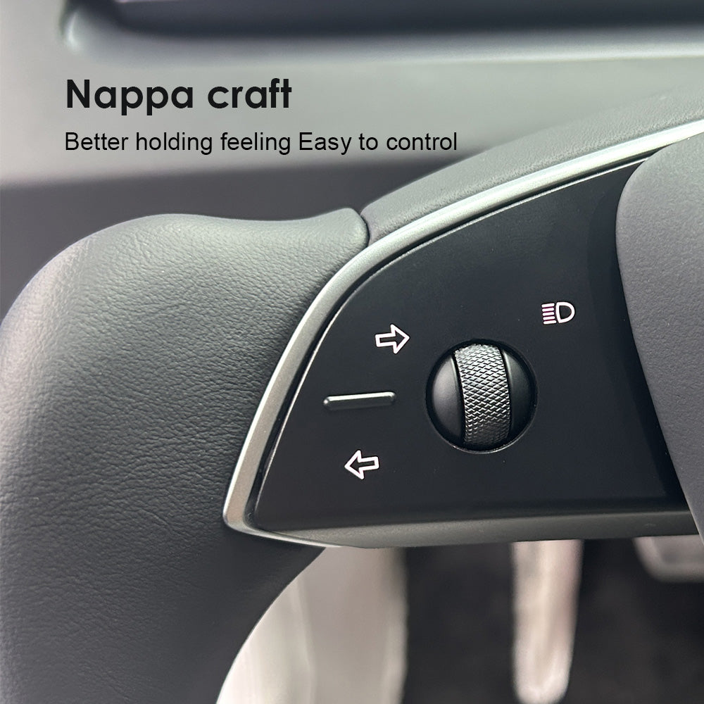 Tesla Custom Heated Nappa Leather Yoke3 For Model 3 Highland