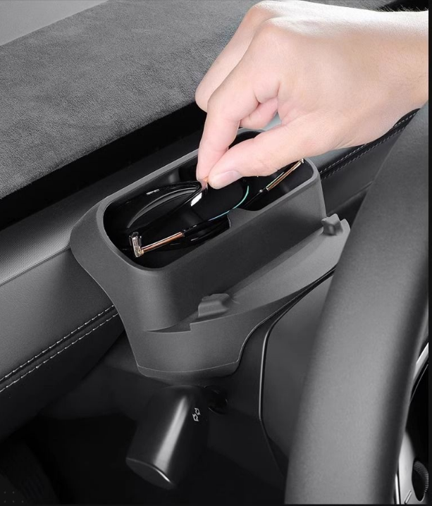 Tesla Steering Wheel Silicone Glasses Holder For Model 3/Y Juniper